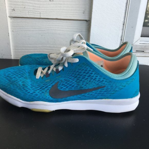 Nike Women's Zoom Fit Blue Lagoon/White Shoes Sneakers Size 9 - Picture 5 of 12